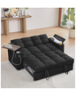 Hansones 65'' 3-in-1 Folding Convertible Sofa Bed