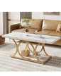 Tribesigns Rectangle Coffee Table, 46.45-inch Modern Coffee Tables for Living Room,