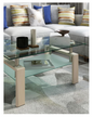 PIUS Rectangle Glass Coffee Table, Clear