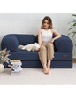 COMAX Futon Sofa Bed, 4-in-1 Floor Foldable Sofa Couch