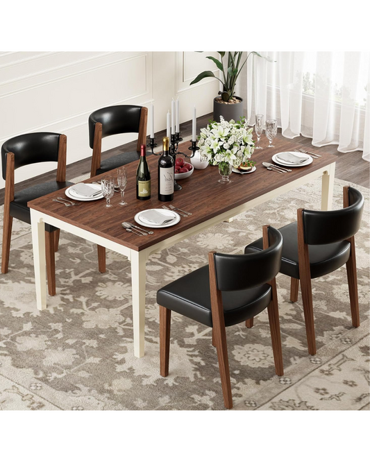 Upholstered kitchen table Set of 4,