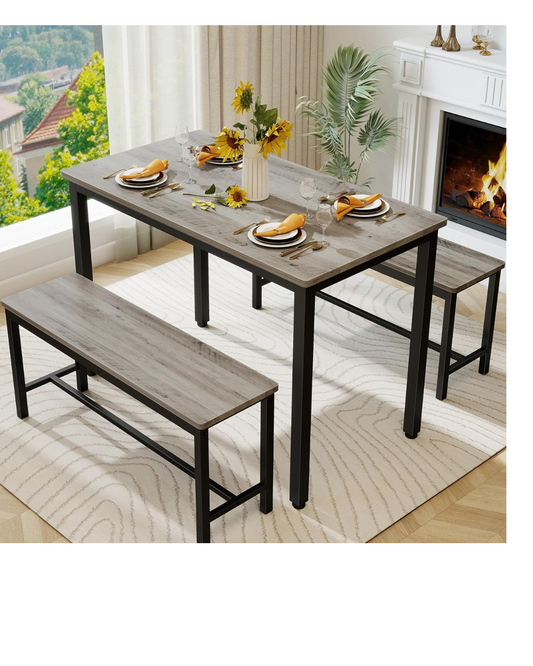 Kitchen table for 4 people with benches